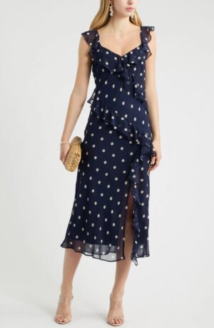 CHELSEA28 Ruffle Midi Dress