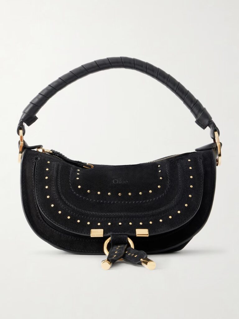 Marcie Mini Studded Suede Tote Full Size Image 1