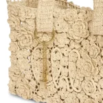 Summer Banana Small Floral Raffia Tote Bag Thumbnail 5