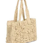 Summer Banana Small Floral Raffia Tote Bag Thumbnail 2