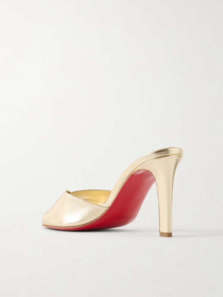 Fanny 85 Metallic Leather Sandals Full Size Image 4