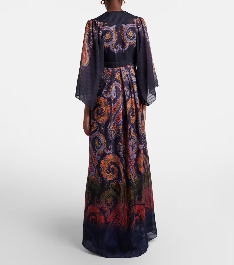Paisley Maxi Dress Full Size Image 4