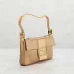 Crystal Embellished Satin Mini Baguette Shoulder Bag Thumbnail 4