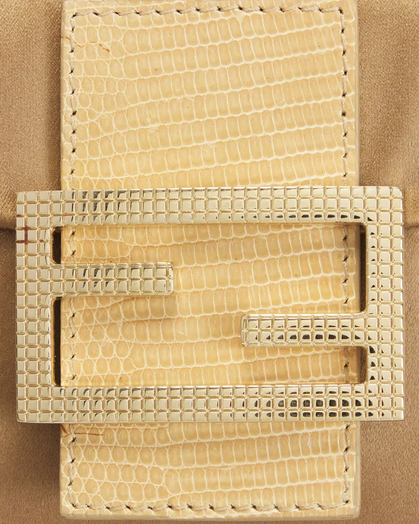 Crystal Embellished Satin Mini Baguette Shoulder Bag Full Size Image 5