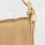 Crystal Embellished Satin Mini Baguette Shoulder Bag Thumbnail 3