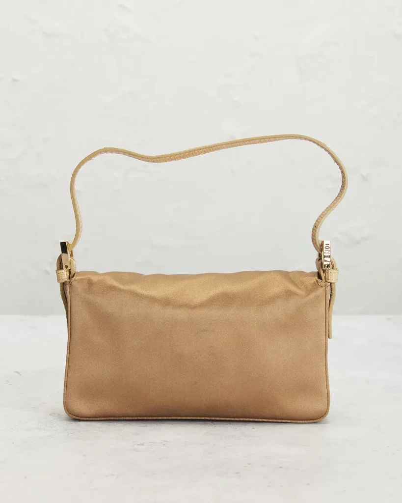 Crystal Embellished Satin Mini Baguette Shoulder Bag Full Size Image 2