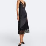 Lace-trimmed Silk Slip Dress Thumbnail 1