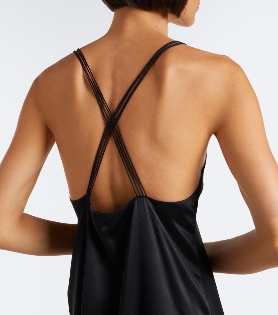 Lace-trimmed Silk Slip Dress Full Size Image 6