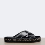 Studded Leather Slides Thumbnail 1