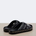 Studded Leather Slides Thumbnail 3