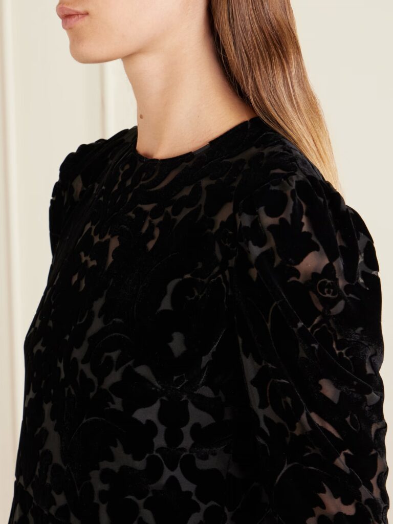 Devore-velvet Mini Dress Full Size Image 4