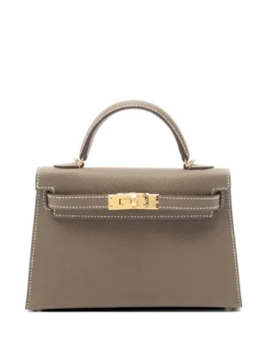 HERMES PRE-OWNED 2026 Mini Kelly II Etoupe Shoulder Bag