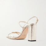 Elsy 85 Metallic Leather Sandals Thumbnail 4