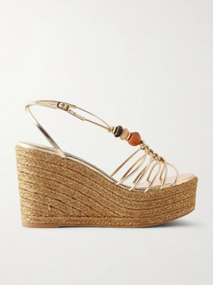 JIMMY CHOO Lemi 100 Platform Wedge Sandals