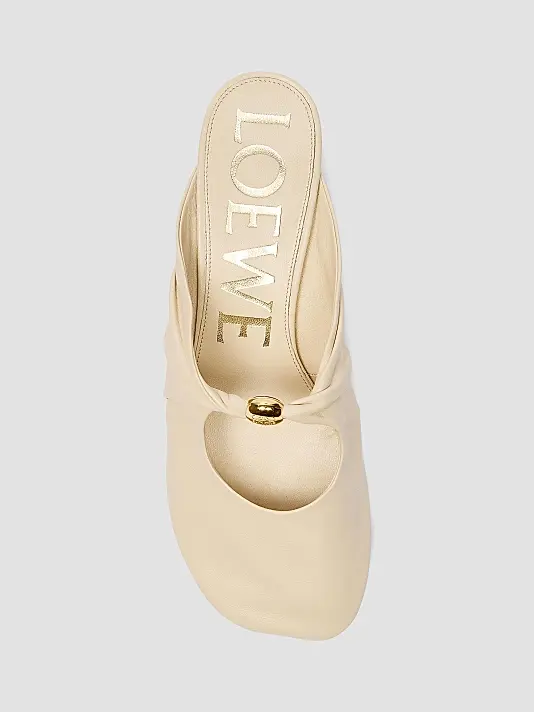 Pebble Leather Mules Full Size Image 2