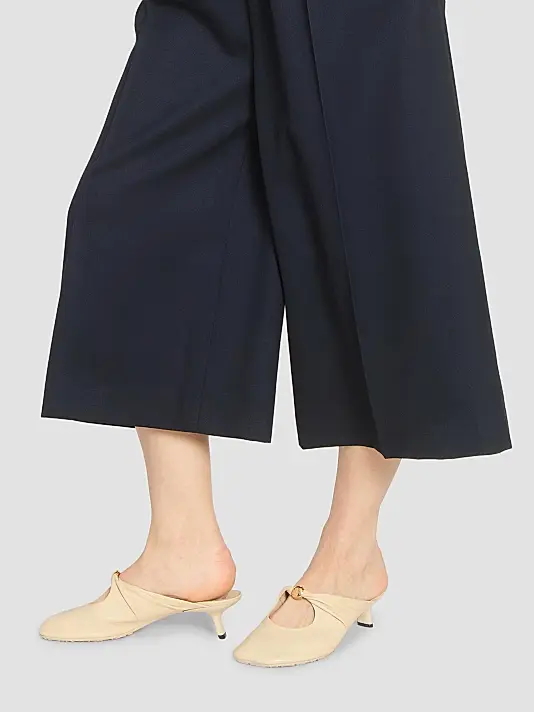 Pebble Leather Mules Full Size Image 5
