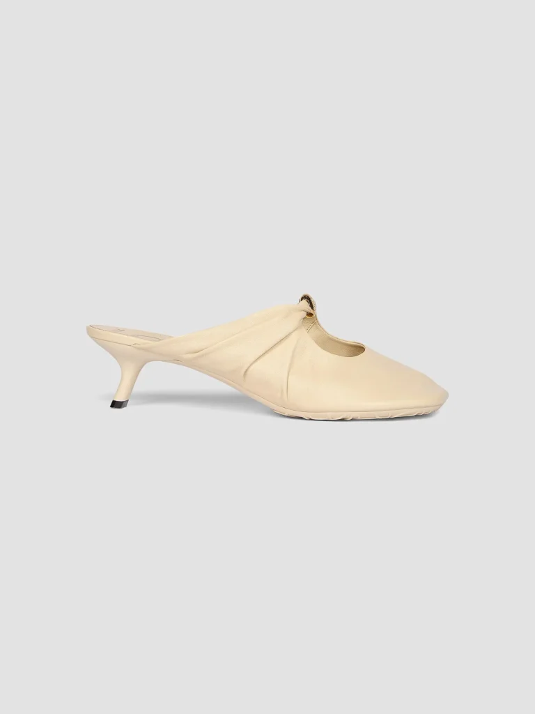 Pebble Leather Mules Full Size Image 1