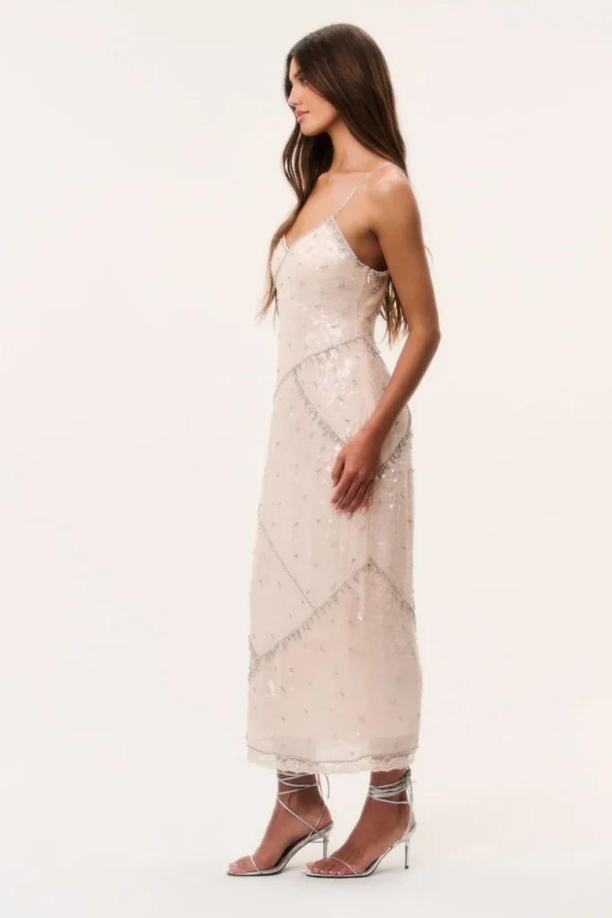 Adarine Sequin Maxi Dress Full Size Image 2