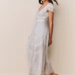 Aurela Floral Cotton Midi Dress Thumbnail 5