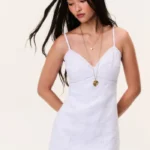 Becklyn Eyelet Linen Mini Dress Thumbnail 1