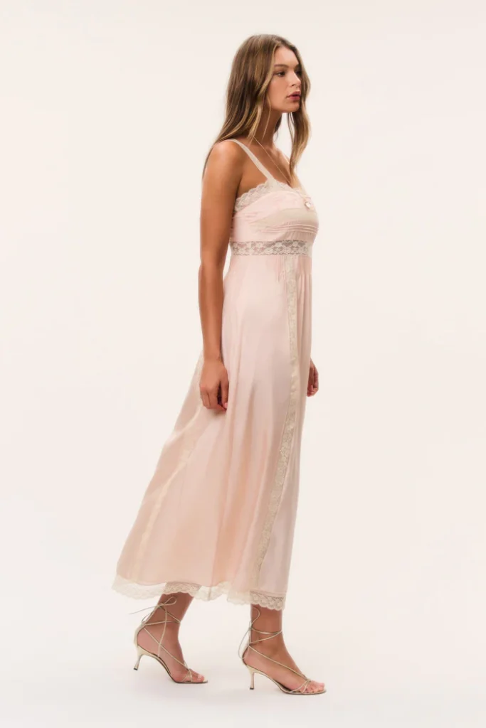 Cerys Silk Lace-trimmed Maxi Dress Full Size Image 2