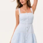 Charlize Cotton Mini Dress Thumbnail 4