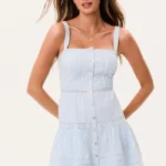 Charlize Cotton Mini Dress Thumbnail 1
