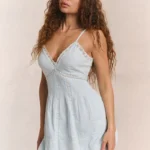 Docila Heritage Lace-Trim Cotton Mini Dress Thumbnail 2
