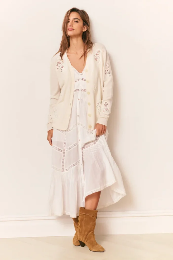 Esilda Heritage Cotton Midi Dress Full Size Image 4