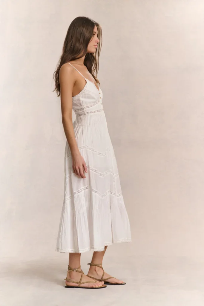 Esilda Heritage Cotton Midi Dress Full Size Image 3