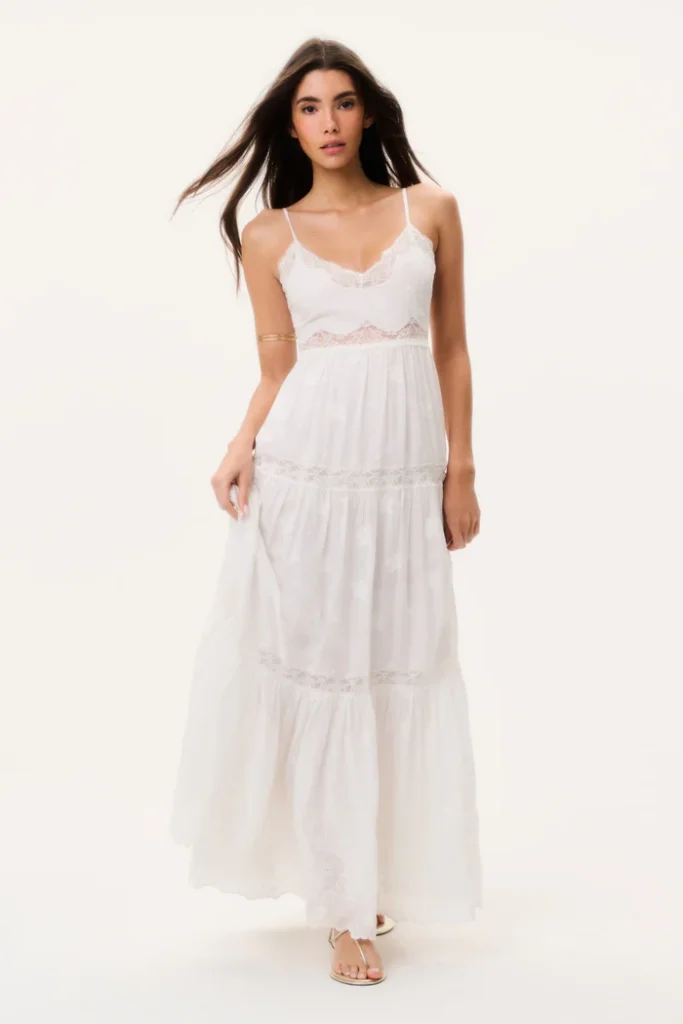 Espa Lace-trimmed Maxi Dress Full Size Image 1