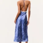 Evania Star Print Midi Slip Dress Thumbnail 3