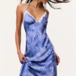 Evania Star Print Midi Slip Dress Thumbnail 2