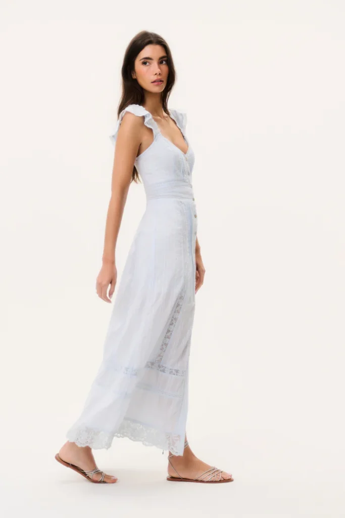Kailette Cotton Maxi Dress Full Size Image 5