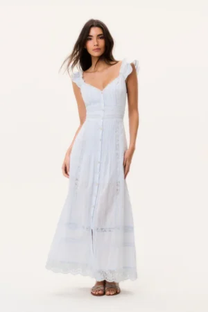 LOVESHACKFANCY Kailette Cotton Maxi Dress