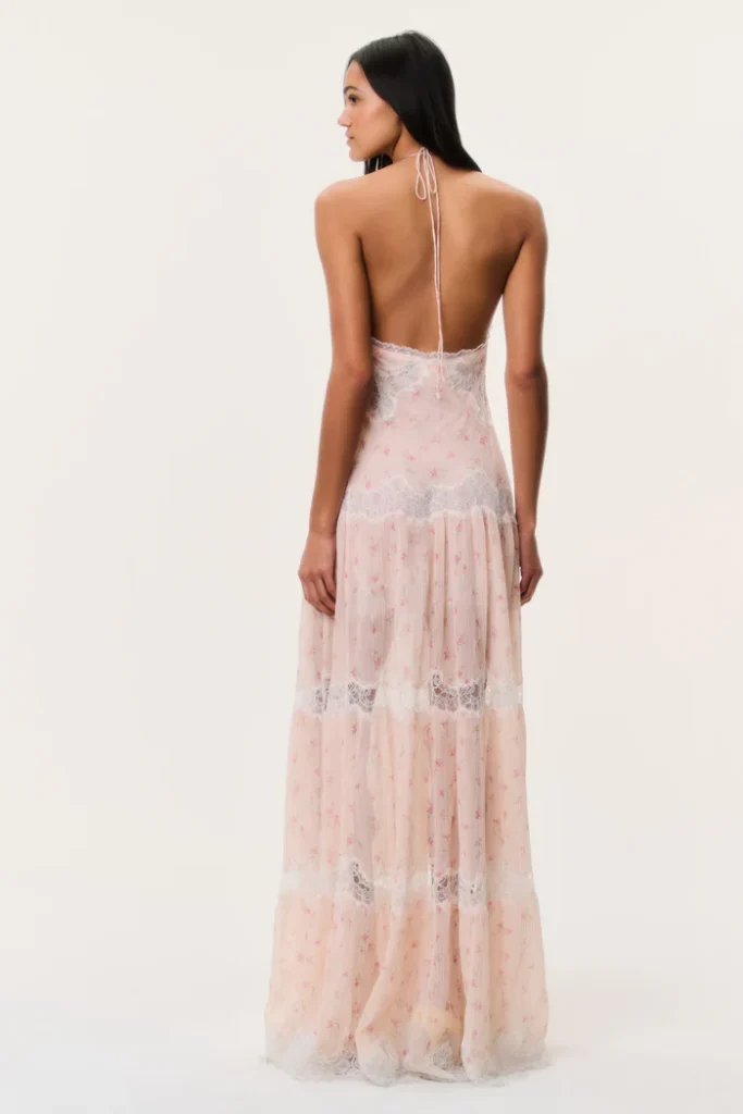 Kieva Floral Cotton-Silk Maxi Dress Full Size Image 4