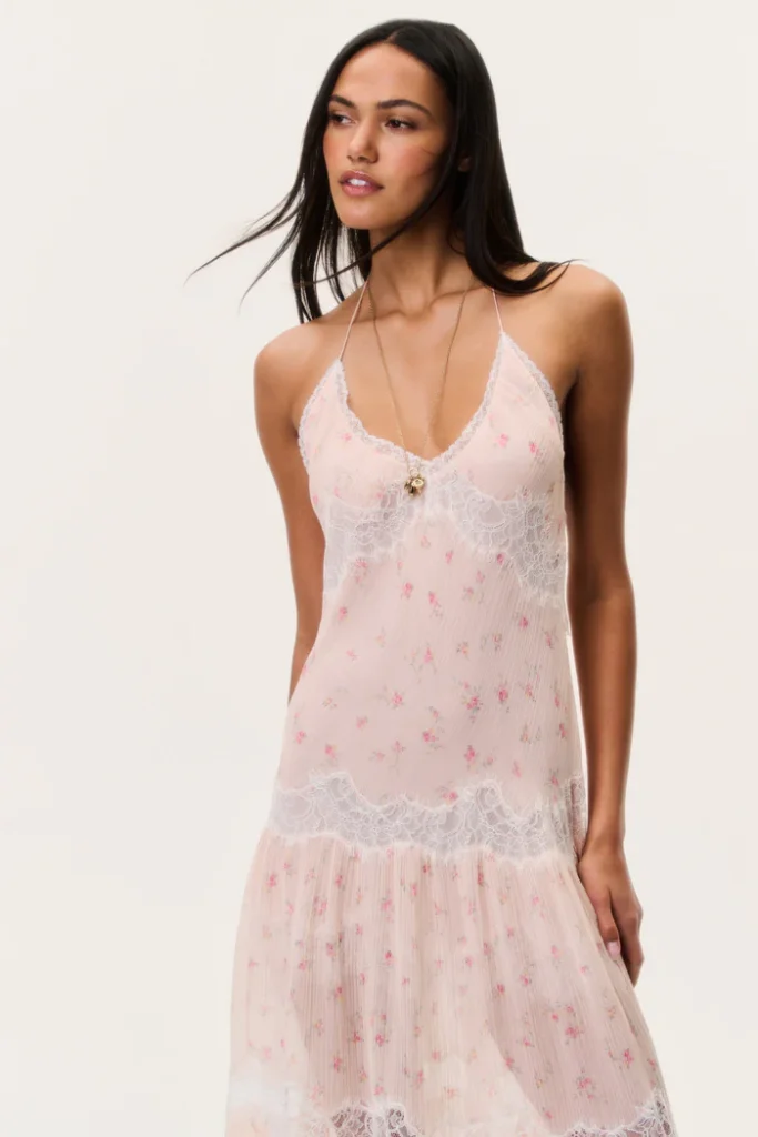 Kieva Floral Cotton-Silk Maxi Dress Full Size Image 2