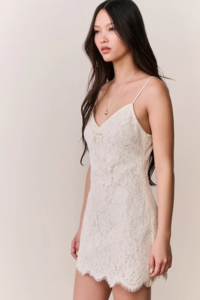 Petaline Lace Mini Dress Full Size Image 6