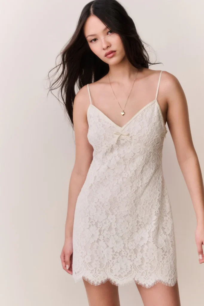 Petaline Lace Mini Dress Full Size Image 1