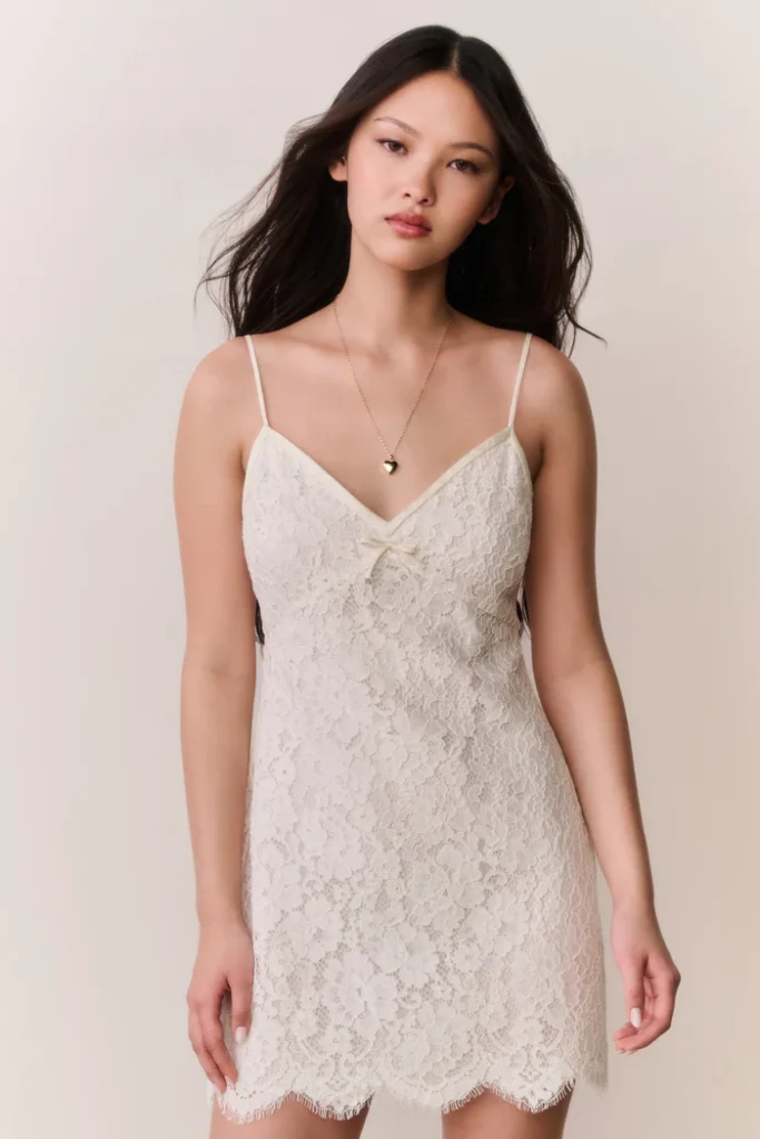 Petaline Lace Mini Dress Full Size Image 2