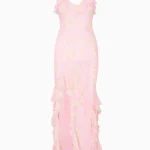 Roseline Floral Chiffon Maxi Dress Thumbnail 3