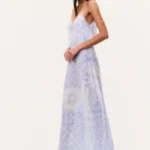 Stelline Sheer Silk Maxi Dress Thumbnail 3