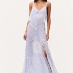 Stelline Sheer Silk Maxi Dress Thumbnail 1