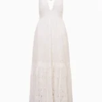 Trix Eyelet Halter Maxi Dress Thumbnail 4