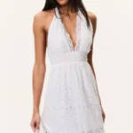 Trix Eyelet Halter Maxi Dress Thumbnail 2