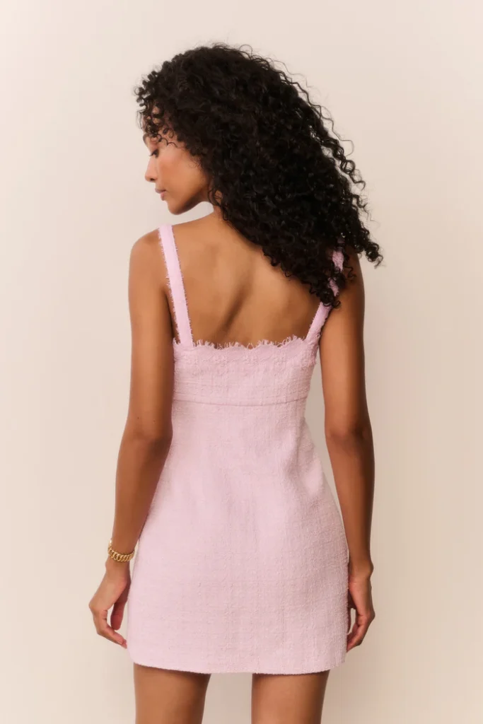 Willamina Lace Tweed Mini Dress Full Size Image 2