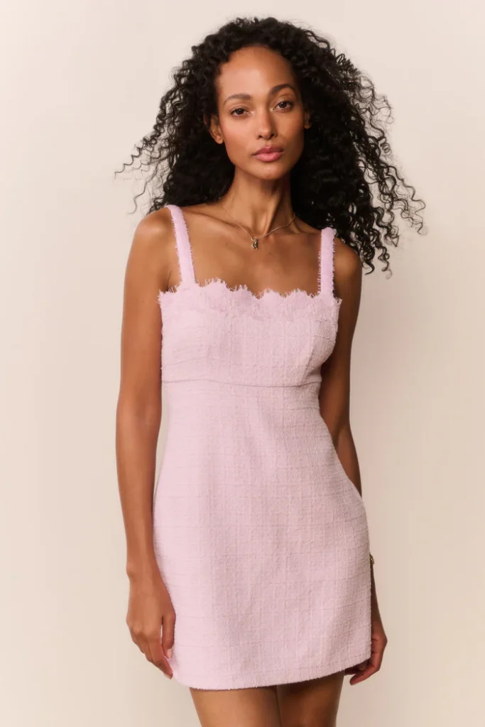 Willamina Lace Tweed Mini Dress Full Size Image 3