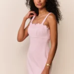 Willamina Lace Tweed Mini Dress Thumbnail 4