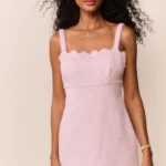 Willamina Lace Tweed Mini Dress Thumbnail 1