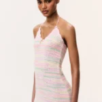 Zoa Cotton Crochet Mini Dress Thumbnail 3